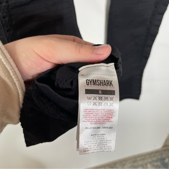 Gymshark Black Seamless Leggings with Cutouts Size Small - Picture 6 of 6